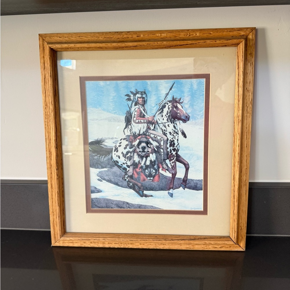 Bev Doolittle Guardian Spirits Framed Print Camouflage Indian Art Double Mat‎